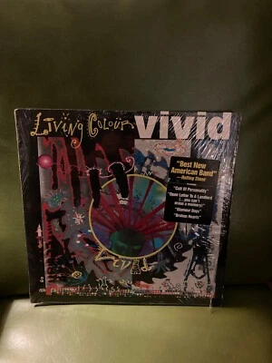 Living Colour - Vivid LP Vinyl 1988 In Shrink Original Press Hype Sticker VG+ Foto 1 de 3