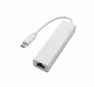 USB 3.1 Type C with 3 USB HUB to RJ45 Ethernet LAN Network Adapter For MacBook - Picture 1 of 3