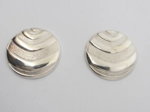 Stud Earrings Silver 925 With Pin & - Picture 1 of 7