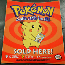  Pokemon Sticker VIZ Comics Pikachu Promo not for resale Gotta catch em all!
