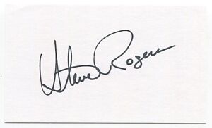 Steve Rogers Signed 3x5 Index Card Autographed MLB Baseball Montreal Expos CBHOF