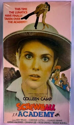 Screwball Academy VHS Brand New SEALED 80's Cult Comedy Double Flap! Grade It - Image 1 of 4