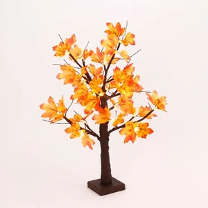 Maple Leaf Herbst 24" Tischplatte LED Batteriebetrieb Halloween Erntedank Ernte - Bild 1 von 1