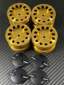 tamiya avante 2001 avante 2011 alloy wheels set gold and Cam Lock set - Picture 1 of 9
