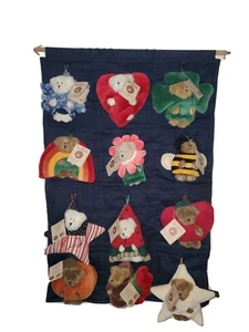 BOYD'S BEARS Mini Peeker of the MONTH Calendar Wall Hanging Complete - Picture 1 of 15