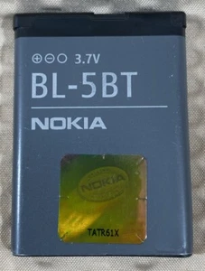 OEM Nokia BL-5BT Li-Ion Battery Pack 3.7 Volt 870 mAh for Classic 2600 Cellphone - Picture 1 of 4