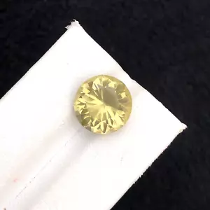 Natural Cut 6,05 Karat Rund Gelb Citrin Facettiert Lose Edelstein - Bild 1 von 5