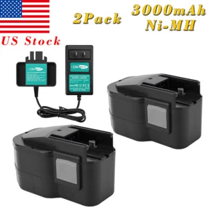 14.4V 3.0Ah Battery/Charger For AEG/MILWAUKEE 48-11-1014 48-11-1024 0513-20 - Picture 1 of 17
