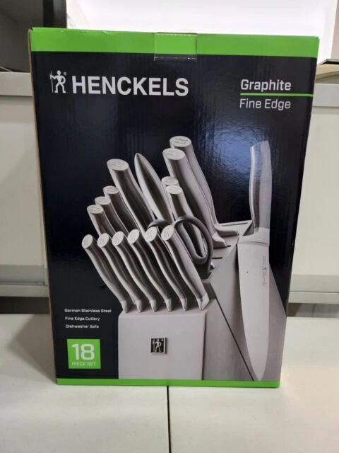 J.A. Henckels International 17634-118 Graphite 18Pc Knife Block Set (Multicolor)