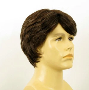 Perruque homme 100% cheveux naturel châtain ref OLIVIER 6spw - Imagen 1 de 7