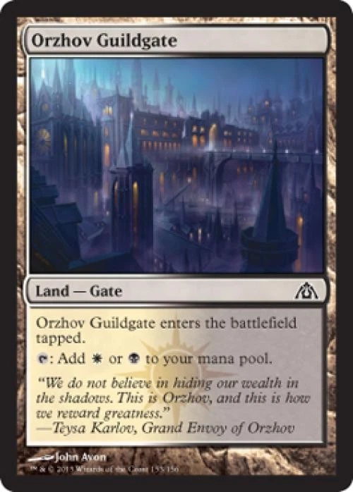 Orzhov Guildgate -Foil Medium Play MTG Dragon's Maze - Image 1 of 1
