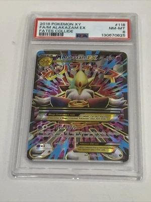 B6 Pokemon TCG M Alakazam EX Full Art 118/124 Fates Collide - PSA 8 NM-MT - Image 1 of 4
