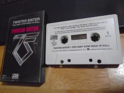 RARE OOP Twisted Sister CASSETTE TAPE You Can't Stop Rock 'N' Roll hair metal 83 - Image 1 of 2