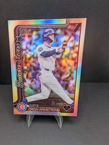 PETE CROW-ARMSTRONG 2025 TOPPS SERIES 1 FUTURE STAR RAINBOW FOIL #290 CUBS - Picture 1 of 2