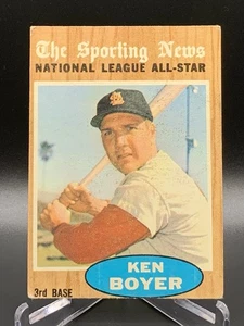1962 Topps Sporting News All Star Ken Boyer #392 Cardinals Vintage KOSTENLOSER VERSAND - Bild 1 von 9
