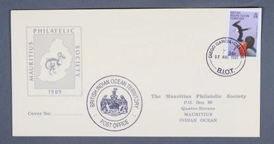 MayfairStamps Territorios Británicos del Océano Índico 1991 Sello de aves Mauricio Filato Foto 1 de 2