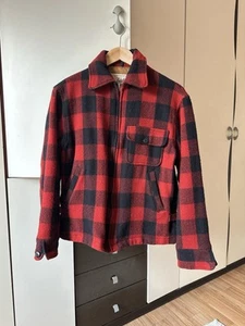 Woolrich Vintage Buffalo Plaid Mackinaw Jacket Size Mens S - Picture 1 of 7