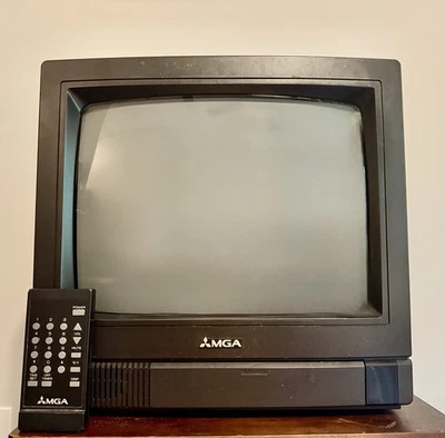 Mitsubishi MGA CS-1346R 13” CRT TV Television w/ Remote (1990), Gaming, Working - Image 1 of 4