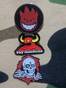 Powell Peralta Bones Ripper Toy Machine Spitfire Enamel Lapel Hat Pin Badges *** - Picture 1 of 7