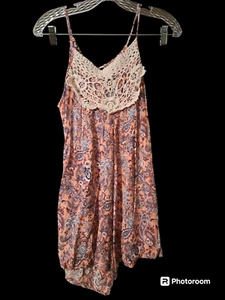 CATO Girls Romper Spaghetti Straps w/Tie Up on Back Multi-Color Size 18 M5#65 - Picture 1 of 7