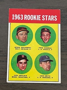1963 Topps Rookie Stars Dalwoski Newman Bouldin Smith #496