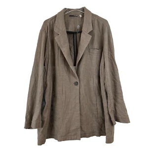 NEW Soft Surrounding Sheridan Linen Blazer Jacket Womens 2X Tailored Slimming - Picture 1 of 12