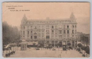 Schulbuchhandlung an der Plaza de la Escandalera Oviedo Asturien Spanien Postkarte - Bild 1 von 3