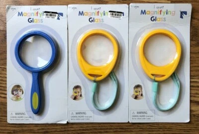 Lote de 3 lupas amarillas/azules Foto 1 de 3