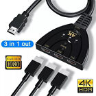 4K HDMI 2.0 Cable Auto Switch Switcher Splitter Adapter 3 In to 1 Out Devices ☆☆