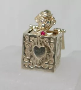 9ct Gold Jack In A Box Large Heavy Charm Vintage 1960's - 22776 - Picture 1 of 6