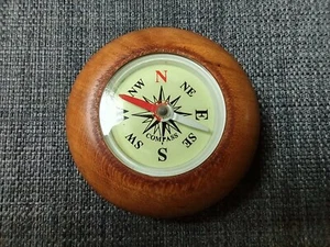 Brújula de madera artesanal para senderismo camping supervivencia - convertida a mano en EE. UU. - Imagen 1 de 25