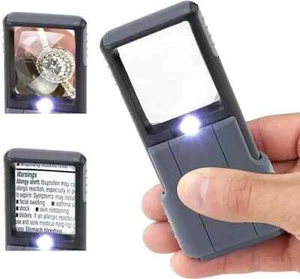 Carson MiniBrite LED Lighted Slide-Out Aspheric Magnifier with Protective Sleeve - Picture 1 of 1