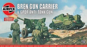 Airfix 1/76 (20mm) Transportador De Ametralladora Bren Y Cañón De 6 Libras - Imagen 1 de 1