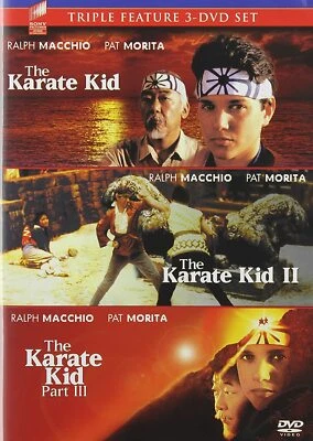 Karate Kid + Karate Kid 2 +Karate Kid 3  - Ralph Macchio,  New 3 Disc DVD Set - Image 1 of 2