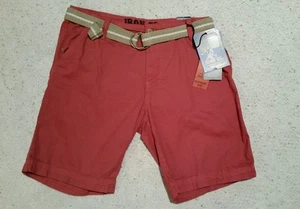 Neu mit Etikett IRON CO rote Herrenshorts mit GÜRTEL Größe 34 - Bild 1 von 3