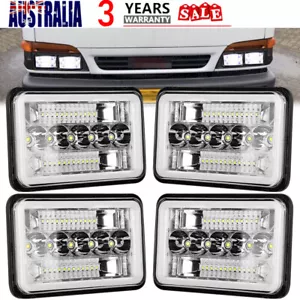 4PCS 4x6'' LED Headlights Projector Hi/Lo Beam W/DRL For Isuzu NQR NPR NPR-HD - Picture 1 of 10