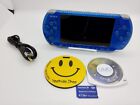 Sony PSP 3000 Blossom Blue Console w/Charger playstation portable [Region Free]