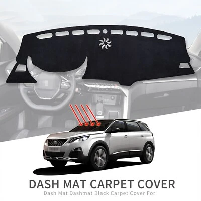 Alfombrilla de salpicadero de coche para Peugeot 3008 5008 2017 2018 2019 2020 Dashmat LHD Foto 1 de 4