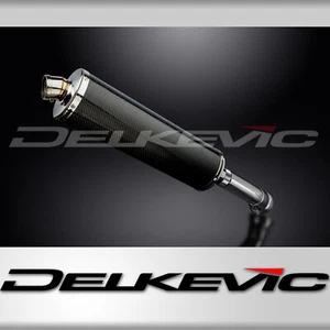 Kit silenciador de escape de carbono ovalado 18" BMW K1300S 2009-2016 Delkevic sin cordones - Imagen 1 de 5