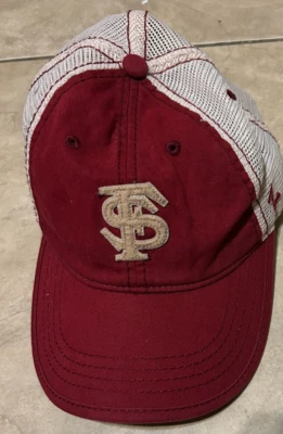 FSU Florida State University Seminoles Zephry Red w/ White Mesh Hat Cap - Image 1 of 4