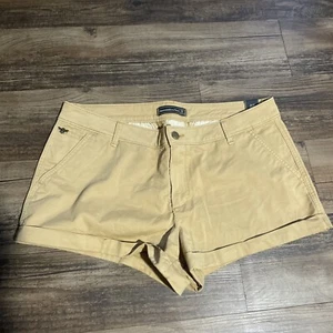 Abercrombie & Fitch Womens Chino Shorts Size 31 Tan Khaki Retail 44.00 - Picture 1 of 7