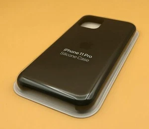 Apple offizielle Silikon Hülle Cover für iPhone 11 Pro/11 Pro Max - schwarz - Bild 1 von 12