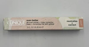 Clinique Even Better All-Over Primer and Color Corrector - Peach - New In Box - Picture 1 of 5