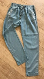 NWOT Desigual Casual Denim Look Pants Size 28 AU 14 - Picture 1 of 7