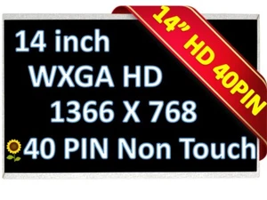 New 14" WXGA laptop LED LCD screen for Samsung LTN140AT19-201 - Picture 1 of 5