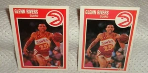 GLENN RIVERS--BALONCESTO FLEER 1989/90 ((DOS CARTAS))--#5--L@@K - Imagen 1 de 1
