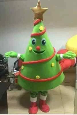 Árbol de Navidad Mascota Disfraz Juegos con disfraces Fiesta Juego Vestido Conjunto Halloween Adulto Foto 1 de 4