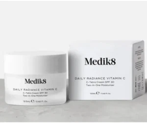 Medik8 Daily Radiance Vitamin C 50ml C-Tetra Cream SPF30 Two in One Moisturiser