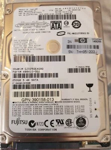 250GB 5.4K SATA 2.5in Single-Port HDD MHZ2250BS G2 Fujitsu - Picture 1 of 4
