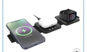Mycharge 3-In-1 Wireless Charging Pad CTP225K-A PT09-135TP22K-A USB C - Picture 1 of 4